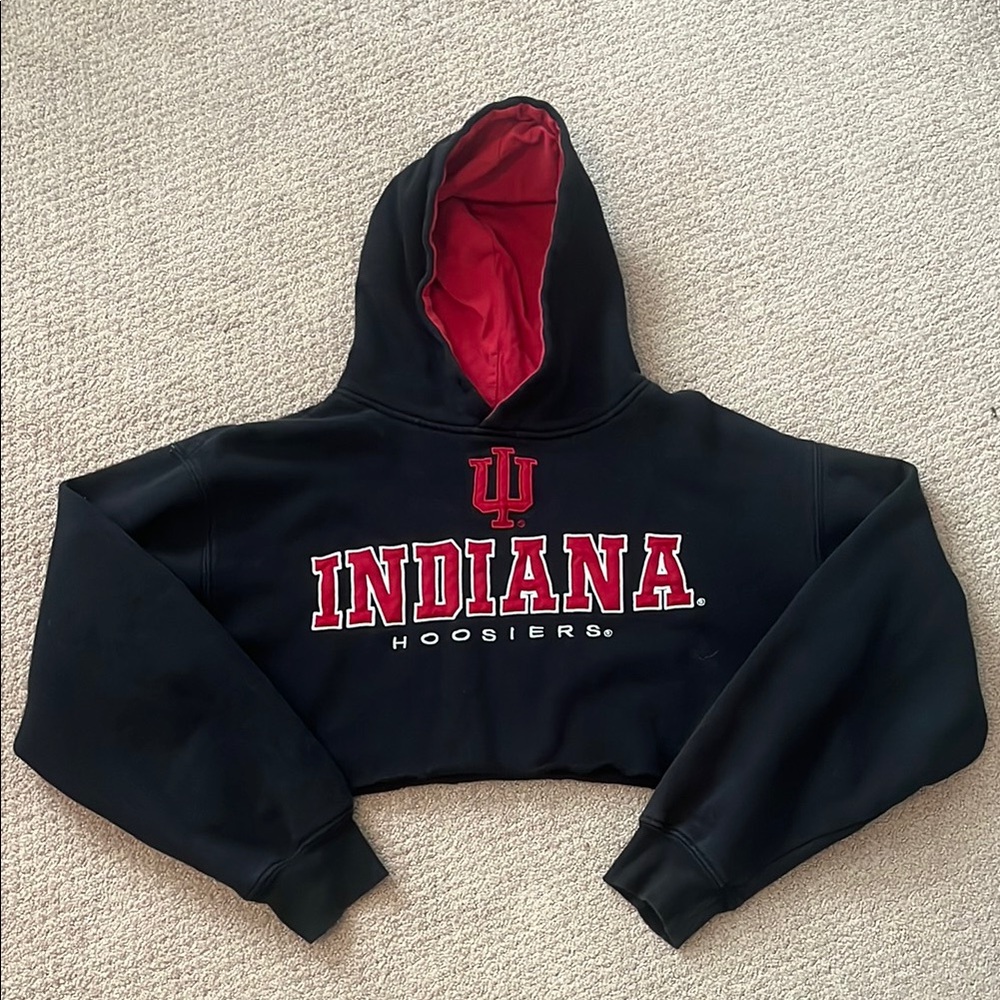 Indiana University Cropped Hoodie